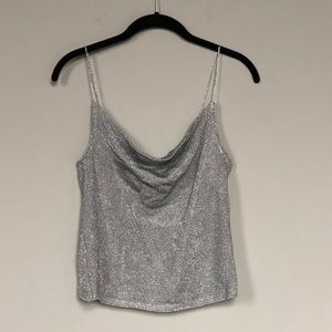 Silver tank top